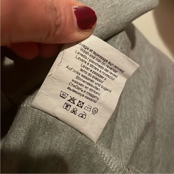 Kenzo Designer T-Shirt Dress Grey Logo Short Sleeve size L - Picture 6 of 10